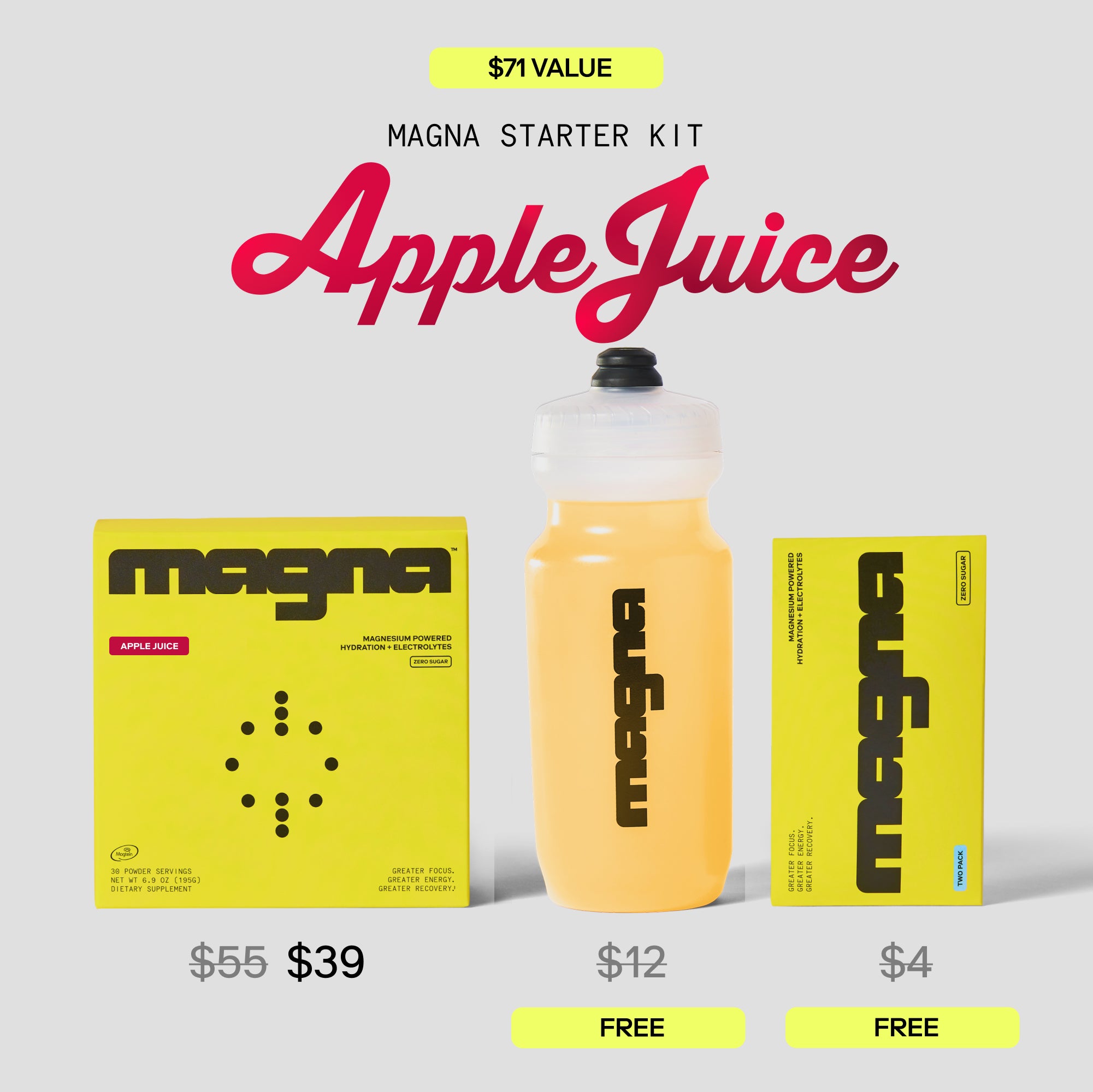 Magna | Magnesium Powered Electrolytes | Apple Juice