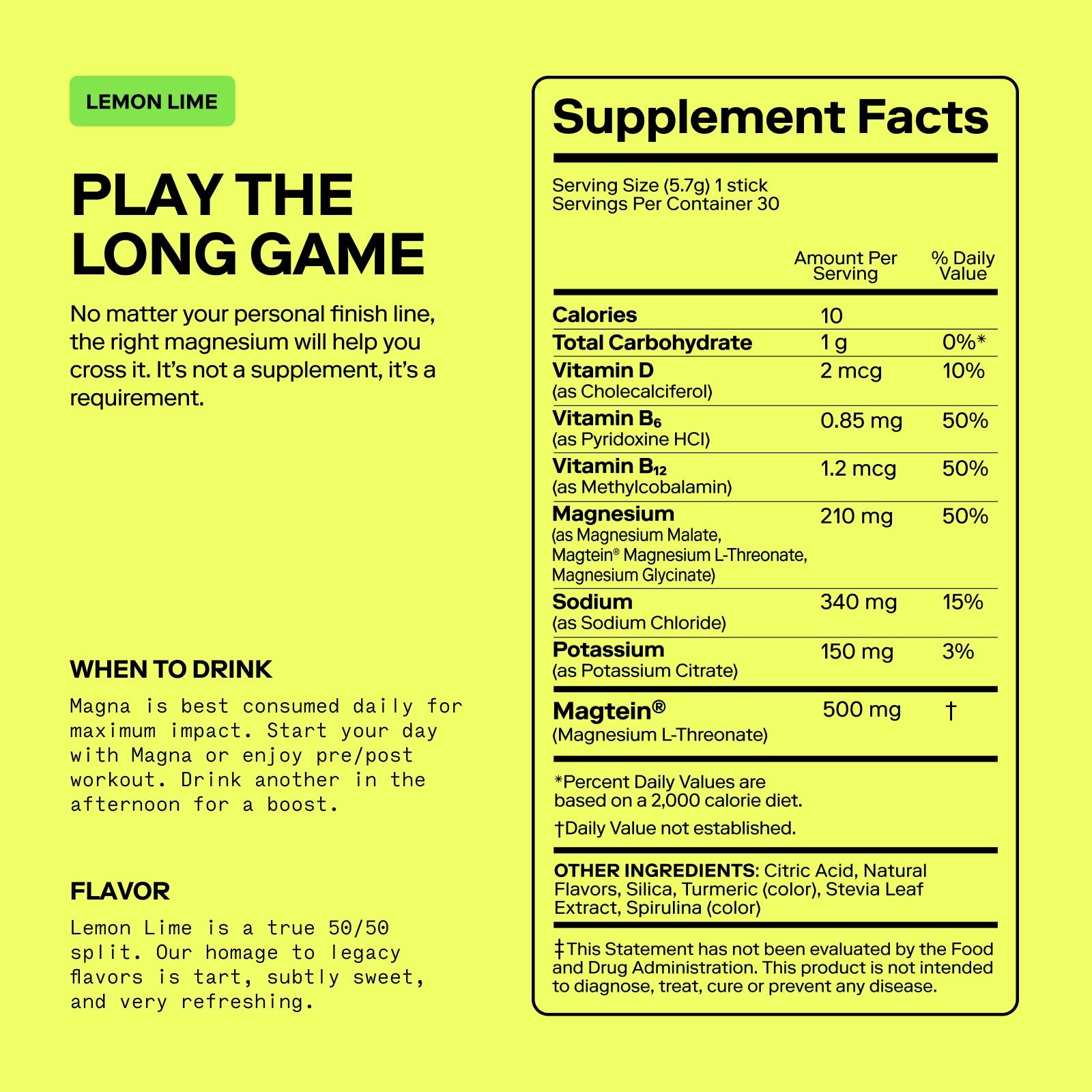 Magna | Magnesium Powered Electrolytes | Lemon Lime