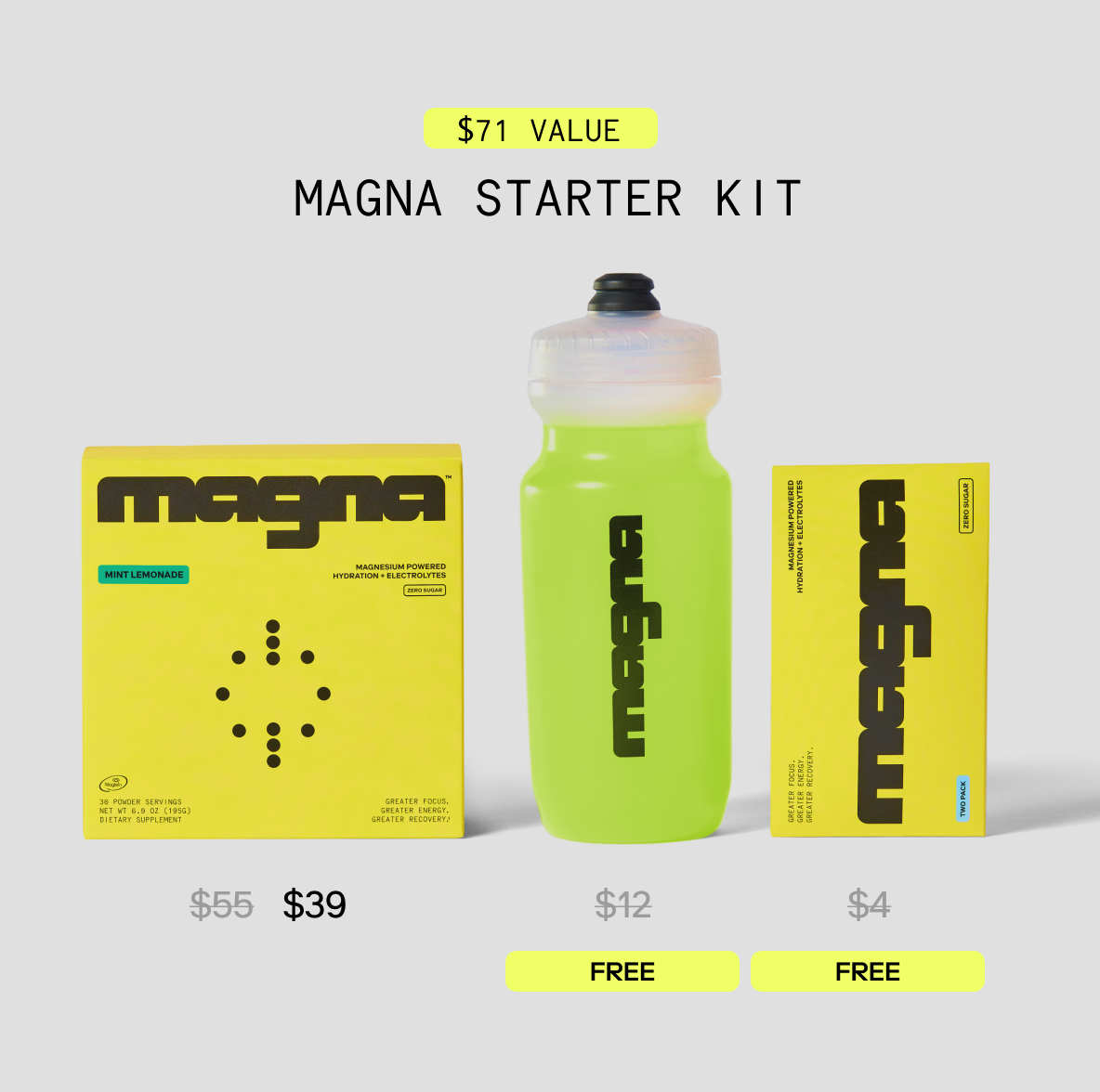 Magna | Magnesium Powered Electrolytes | Mint Lemonade
