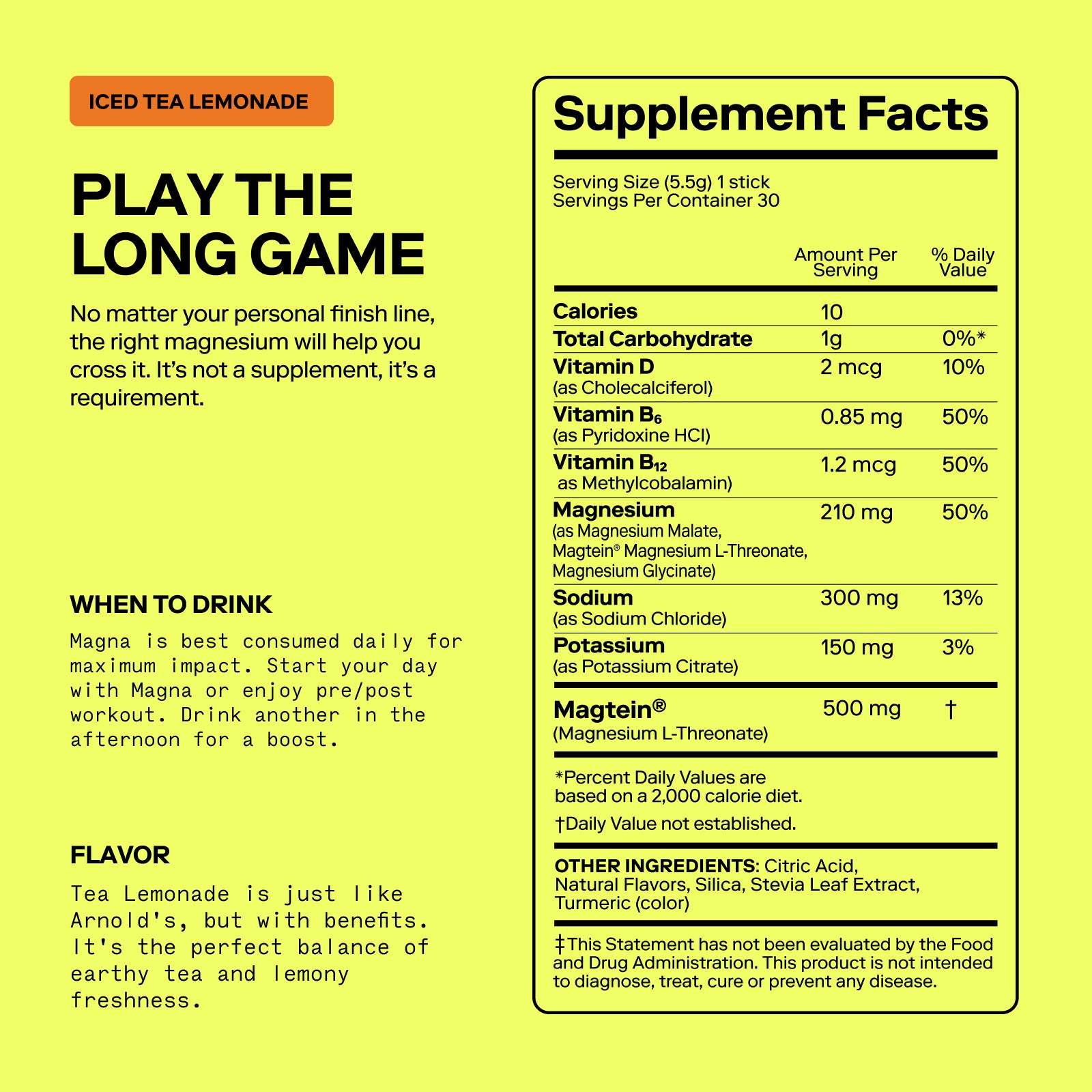 Magna | Magnesium Powered Electrolytes | Iced Tea Lemonade