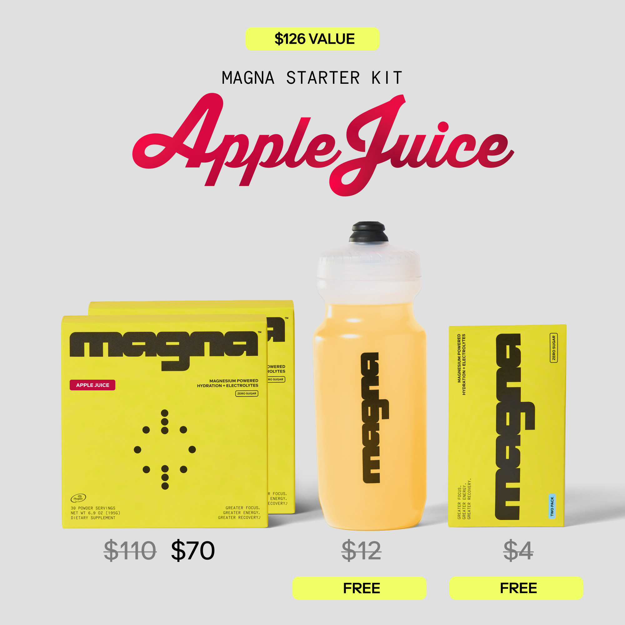 Magna | Magnesium Powered Electrolytes | Apple Juice