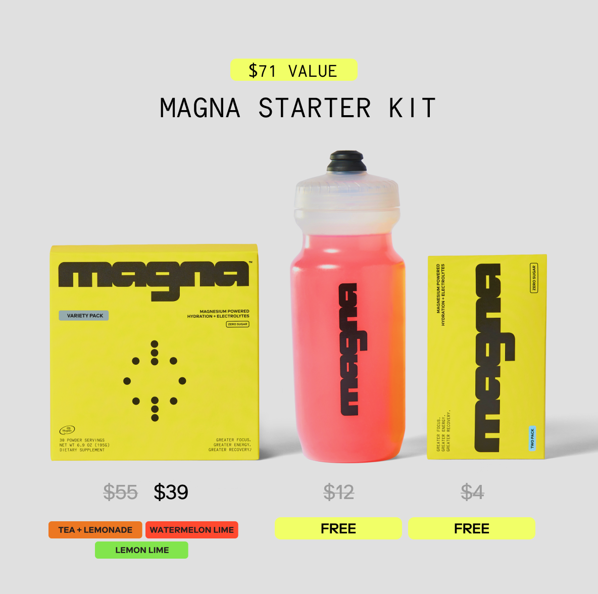 Magna | Magnesium Powered Electrolytes | Variety Pack